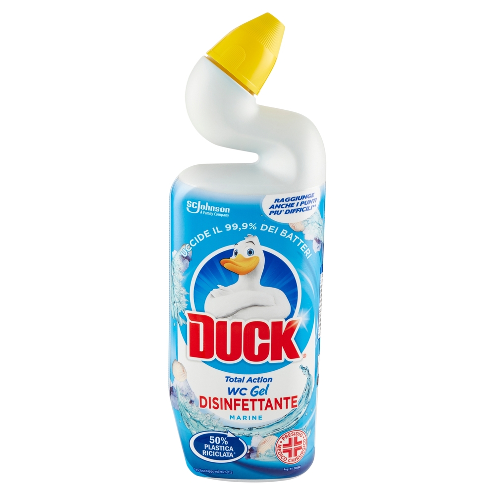 Duck WC Gel Disinfettante - Liquido per WC, Fragranza Marine, 750 ml